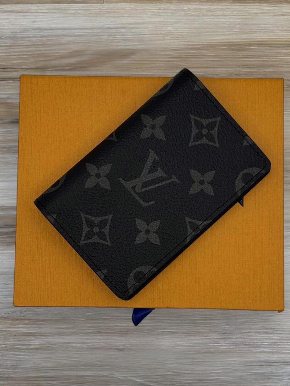 Pre-Owned Louis Vuitton Monogram Eclipse Pocket Organizer M61696